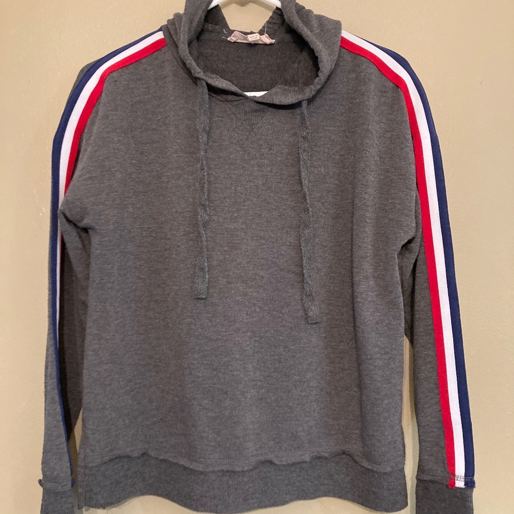 Trendy hooded sweatshirt